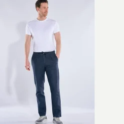 engbers Chino in Leinenoptik