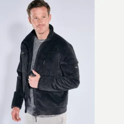 engbers Cord-Jacke mit Funktionsdetails