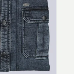 engbers Eatiche angar Overhirt it Druckknöpfe