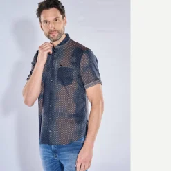 engbers Kurzarhed it Batik-Print und tretch-Kofort