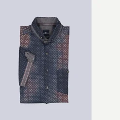engbers Kurzarhed it Batik-Print und tretch-Kofort