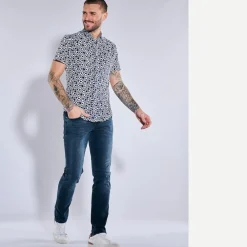 engbers Kurzarm-Hemd slim fit