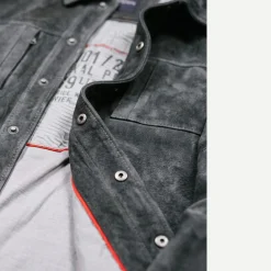 engbers Lammlederjacke mit verdeckter Knopfleiste