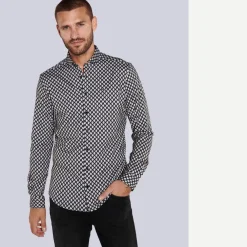 engbers Langarm-Hemd slim fit