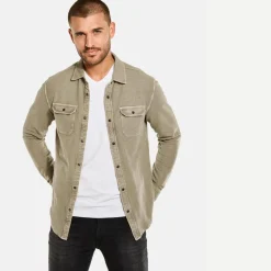 engbers Langarm-Shirt mit Polo-Kragen