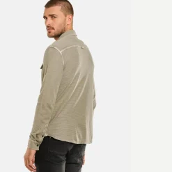 engbers Langarm-Shirt mit Polo-Kragen