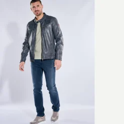 engbers Lederjacke in Bikeroptik