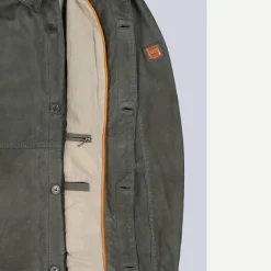 engbers Lederjacke in Hemd-Optik