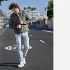 engbers Lederjacke in Hemd-Optik