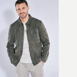 engbers Lederjacke in Hemd-Optik
