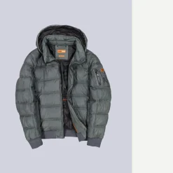 engbers Lederjacke mit abnehmbarer Kapuze