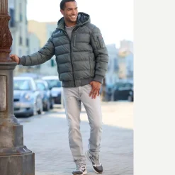 engbers Lederjacke mit abnehmbarer Kapuze