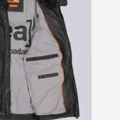 engbers Lederjacke mit abnehmbarer Kapuze