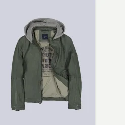 engbers Lederjacke mit abnehmbarer Kapuze