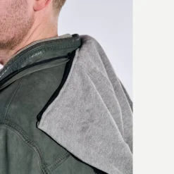 engbers Lederjacke mit abnehmbarer Kapuze