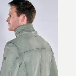engbers Lederjacke mit abnehmbarer Kapuze