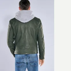 engbers Lederjacke mit heraustrennbarem Inlet