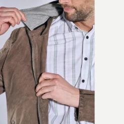 engbers Lederjacke mit heraustrennbarer Blende