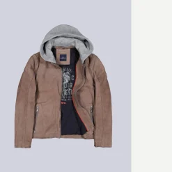 engbers Lederjacke mit heraustrennbarer Blende