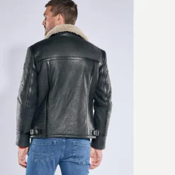 engbers Lederjacke mit Umlegekragen