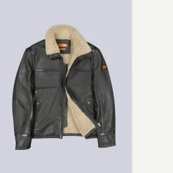engbers Lederjacke mit Umlegekragen
