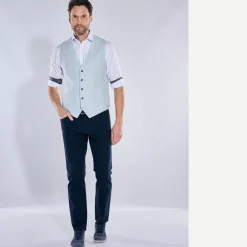 engbers Sakko-Weste aus Leinenmix Regular