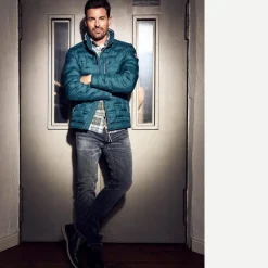 engbers Steppjacke mit Strickkragen