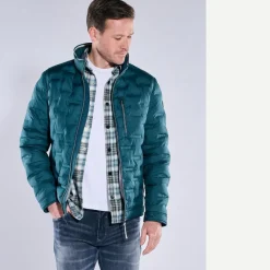 engbers Steppjacke mit Strickkragen