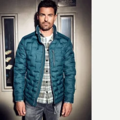 engbers Steppjacke mit Strickkragen