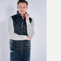 engbers Steppweste mit Strickkragen